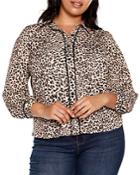 Belldini Plus Piped Button Front Top