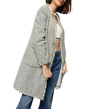 Pinko Bieco Tweed Frayed Jacket