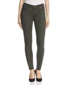 7 For All Mankind B(air) Skinny Ankle Jeans In Bottle Green