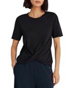 Lauren Ralph Lauren Twist Hem Knit Top