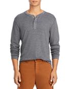 Vince Relaxed Fit Heathered Henley