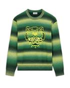 Kenzo Striped Neon Tiger Sweater