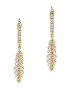 Bloomingdale's Diamond Feather Drop Earrings In 14k Yellow Gold, 0.35 Ct. T.w. - 100% Exclusive