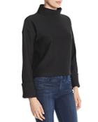 Kenneth Cole Ribbed Funnel-neck Top