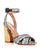 Tabitha Simmons Women's Connie Ankle Strap High Block-heel Sandals