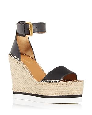 See By Chloe Women's Glynn Platform Wedge Espadrille Sandals
