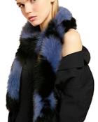 Charlotte Simone Lacey Fox Fur Scarf
