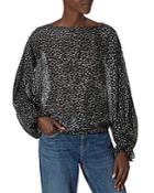 Joie Sheer Leopard Print Top