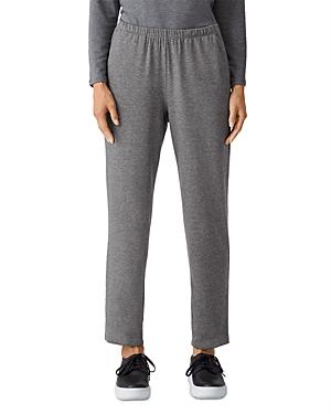Eileen Fisher Wool Flannel Tapered Ankle Pants