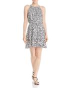 Aqua Tiered Leopard Print Dress - 100% Exclusive