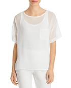 &basics Chiffon Pocket Tee
