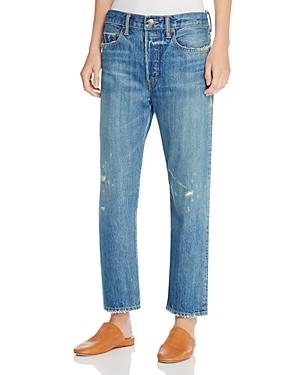 Vince Union Slouch Distressed Jeans In Heritage