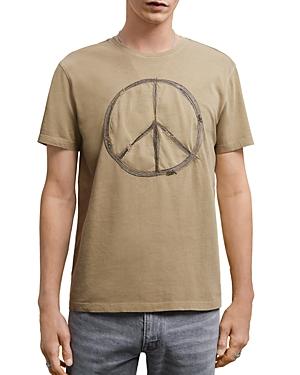 John Varvatos Star Embroidered Peace Tee
