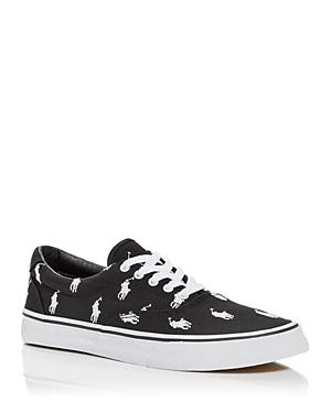 Polo Ralph Lauren Men's Thornton Logo Embroidered Low Top Sneakers