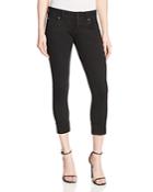 Hudson Ginny Rolled Crop Jeans In Black