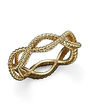 Roberto Coin 18k Yellow Gold Single Row Twisted Ring