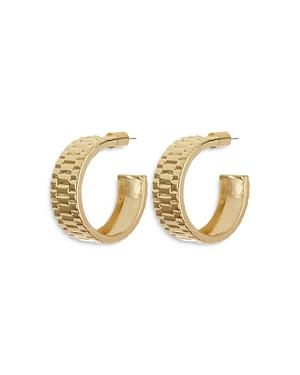 Luv Aj Timepiece Hoop Earrings
