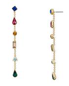 Aqua Multicolor Linear Drop Earrings - 100% Exclusive