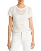 Vince Crochet Short Sleeve Top