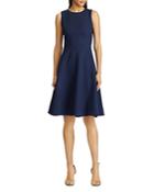 Ralph Lauren Ponte Fit-and-flare Dress