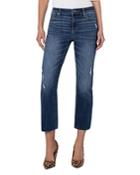 Liverpool Los Angeles Kennedy High Rise Cropped Straight Leg Jeans In Wateree