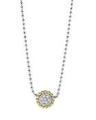 Lagos 18k Gold And Diamond Caviar Pendant Necklace, 16