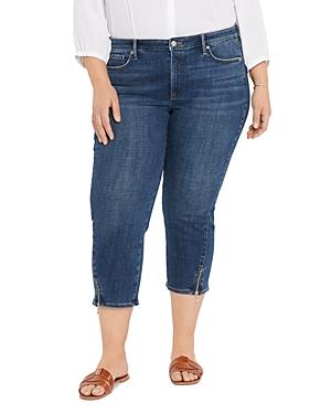 Nydj Plus Chloe Capri Zip Vent Jeans In Marcel