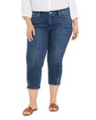 Nydj Plus Chloe Capri Zip Vent Jeans In Marcel