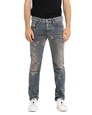 Diesel Thommer-t Slim Fit Sweat Jeans In Denim