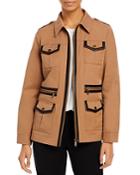 Karl Lagerfeld Paris Zip Trench Jacket