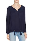 Romeo & Juliet Couture Embroidered Boho Tassel Top - Compare At $140