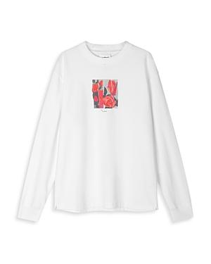 Soulland Long Sleeve Flower Square Tee