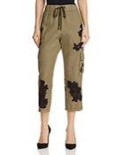 Alice + Olivia Anders Lace-inset Cargo Pants