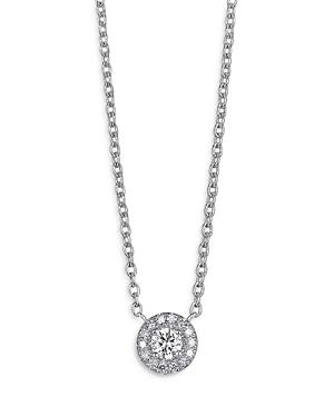 Lightbox Jewelry Lab Grown Diamond Pendant Necklace In 10k White Gold, 0.25 Ct. T.w.