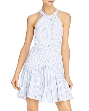 Rebecca Taylor Striped Cotton & Linen Dress