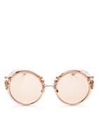 Dolce & Gabbana Embellished Round Sunglasses, 53mm