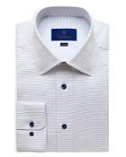 David Donahue Textured Twill Regular Fit Dress Shirt