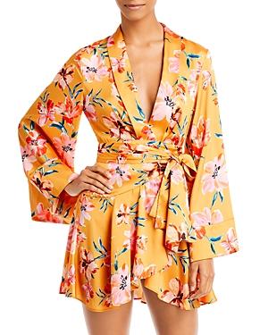 Significant Other Zoe Hibiscus Bouquet Mini Dress