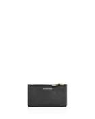 Burberry Small Scale Check Leather Card Case