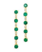 Bloomingdale's Emerald And Diamond Drop Earrings In 14k Yellow Gold - 100% Exclusive