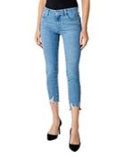 J Brand 835 Mid-rise Cropped Skinny Jeans In Cloudy Destruct