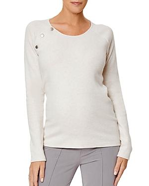 Stowaway Collection Ribbed Herringbone Maternity Sweater