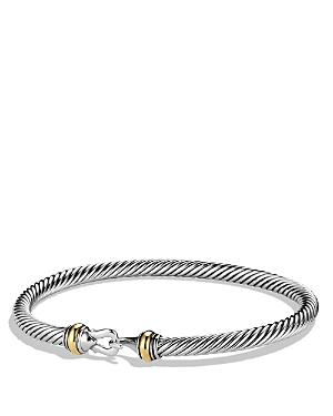 David Yurman Cable Buckle Bracelet With 18k Gold