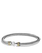 David Yurman Cable Buckle Bracelet With 18k Gold