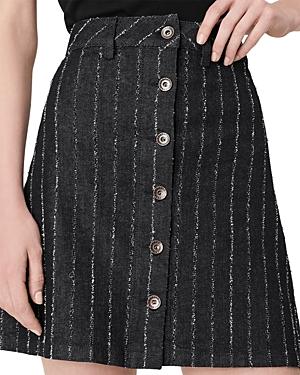 Emporio Armani Striped Button Front Skirt