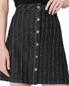 Emporio Armani Striped Button Front Skirt