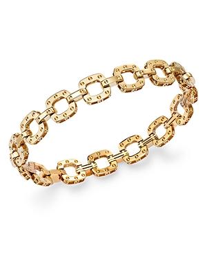Roberto Coin 18k Yellow Gold Pois Moi Texture Link Bracelet