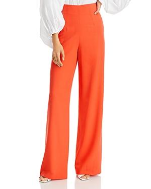 Sergio Hudson High Waist Signature Wide Leg Pants