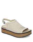 Naya Open Toe Slingback Platform Sandals - Uno Perforated