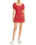 Alice And Olivia Collette Puff Sleeve Mini Dress